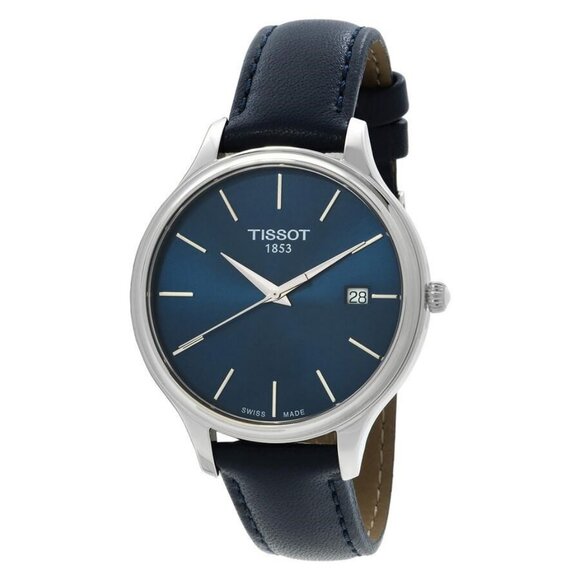 NWT Authentic Tissot Bella Ora Quartz Blue Dial Women's Watch - Picture 1 of 3